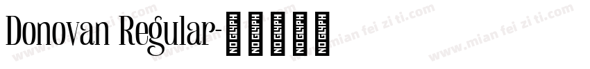 Donovan Regular字体转换
